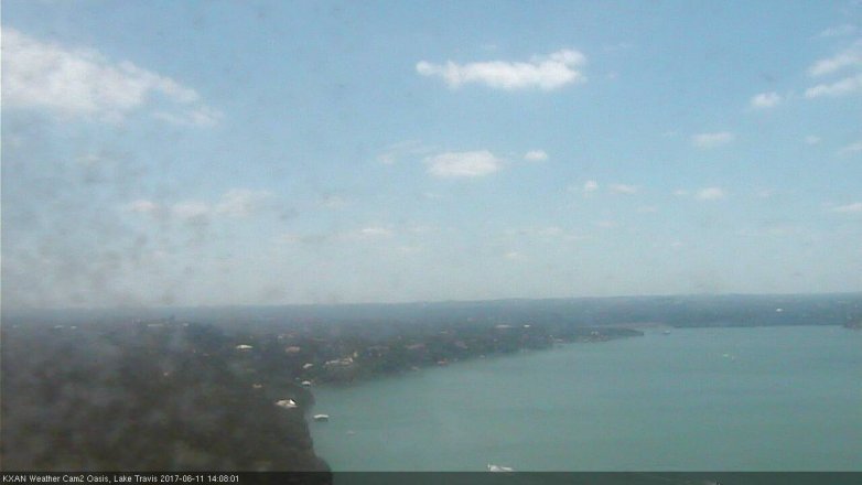 Lake Travis webcam, June 11, 2017 1:20 PM CT