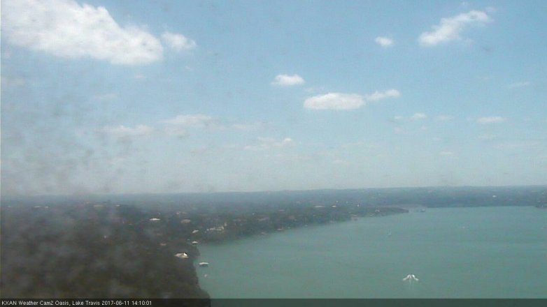 Lake Travis webcam, June 11, 2017 1:25 PM CT