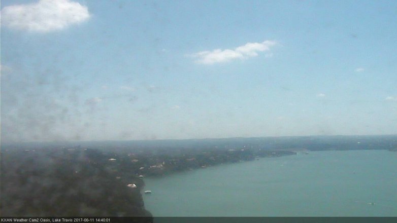 Lake Travis webcam, June 11, 2017 1:55 PM CT