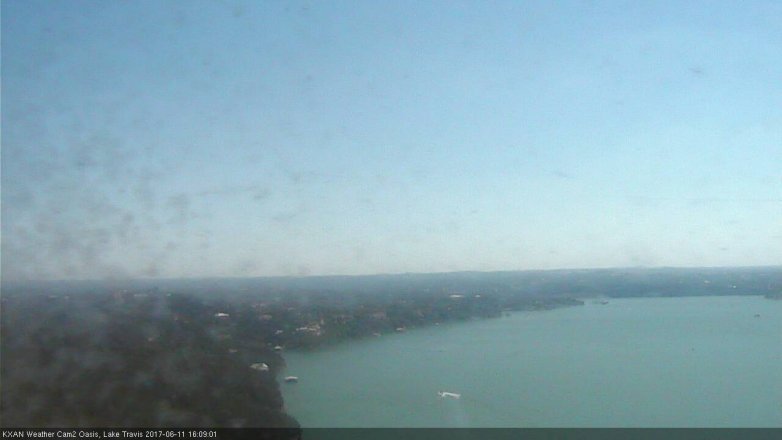 Lake Travis webcam, June 11, 2017 3:20 PM CT