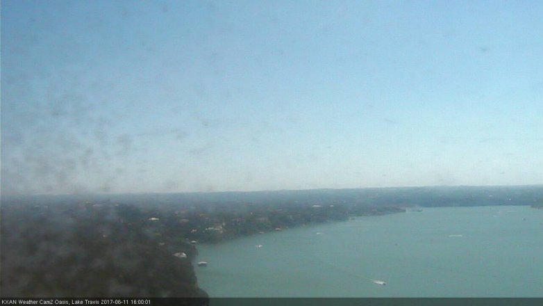 Lake Travis webcam, June 11, 2017 3:30 PM CT