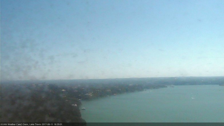 Lake Travis webcam, June 11, 2017 3:55 PM CT