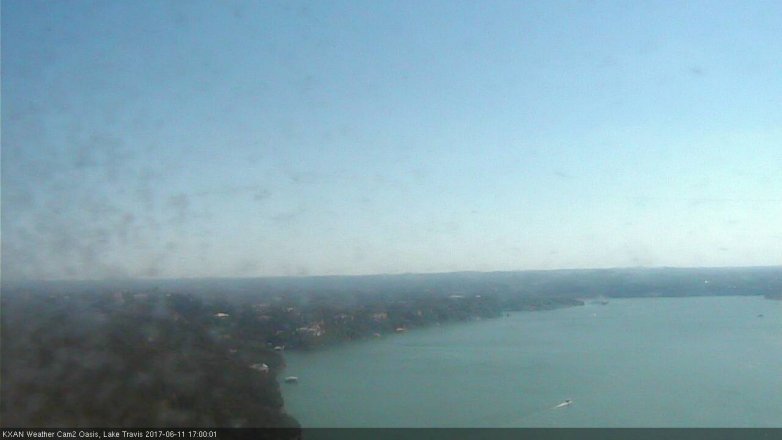 Lake Travis webcam, June 11, 2017 4:20 PM CT