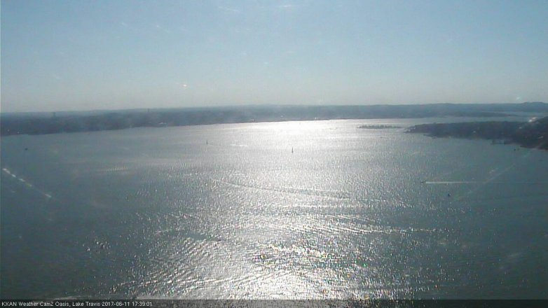Lake Travis webcam, June 11, 2017 4:45 PM CT