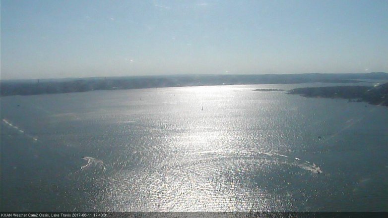 Lake Travis webcam, June 11, 2017 5:00 PM CT