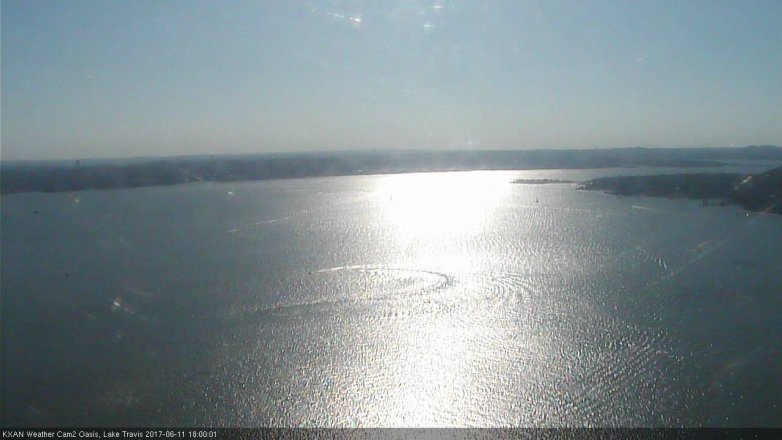 Lake Travis webcam, June 11, 2017 5:15 PM CT