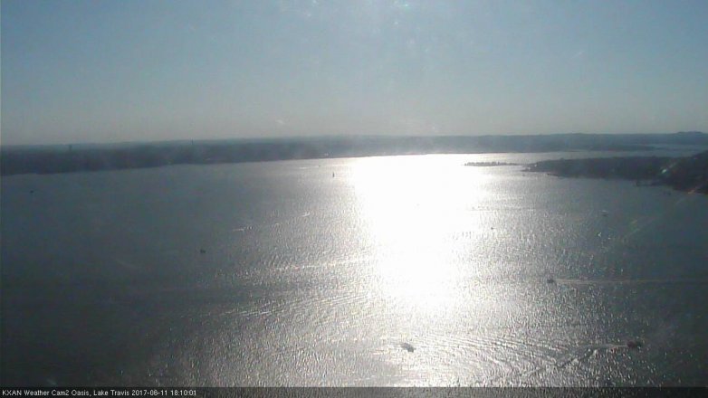 Lake Travis webcam, June 11, 2017 5:20 PM CT