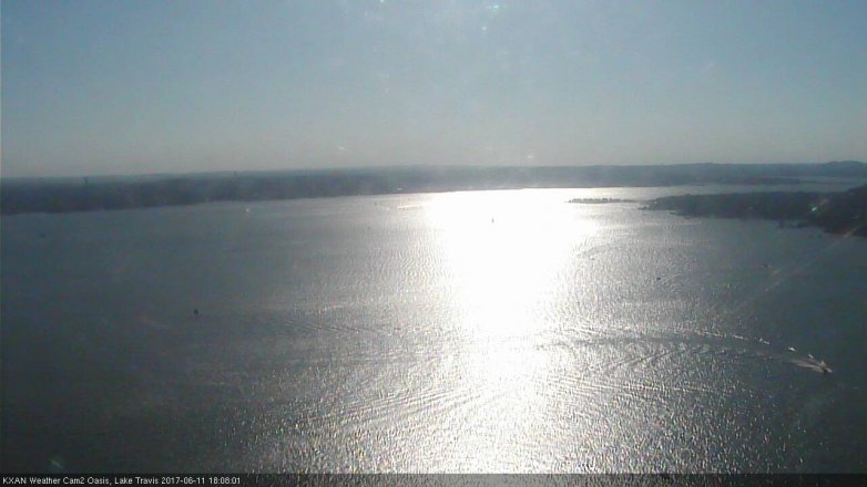 Lake Travis webcam, June 11, 2017 5:35 PM CT