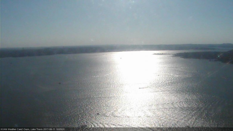 Lake Travis webcam, June 11, 2017 5:40 PM CT