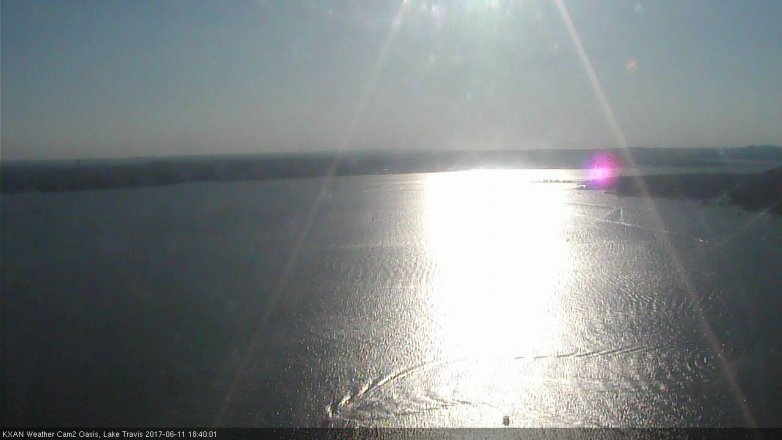 Lake Travis webcam, June 11, 2017 5:50 PM CT