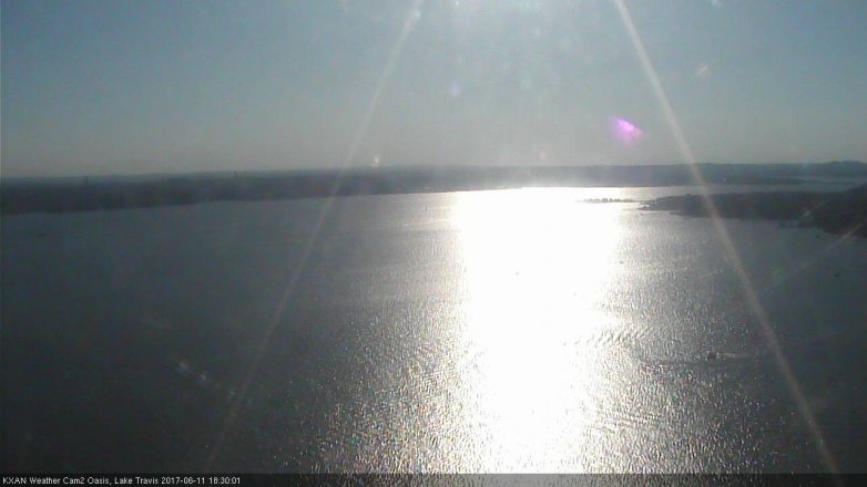 Lake Travis webcam, June 11, 2017 6:00 PM CT