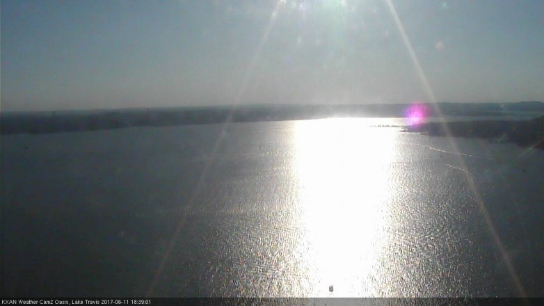 Lake Travis webcam, June 11, 2017 6:10 PM CT