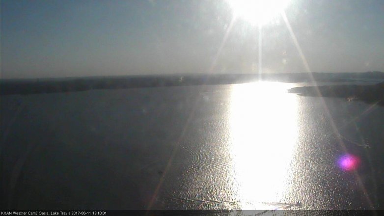 Lake Travis webcam, June 11, 2017 6:25 PM CT