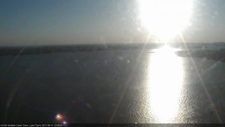 Lake Travis webcam, June 11, 2017 6:45 PM CT