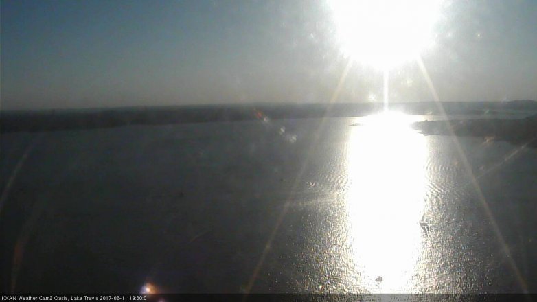 Lake Travis webcam, June 11, 2017 7:00 PM CT