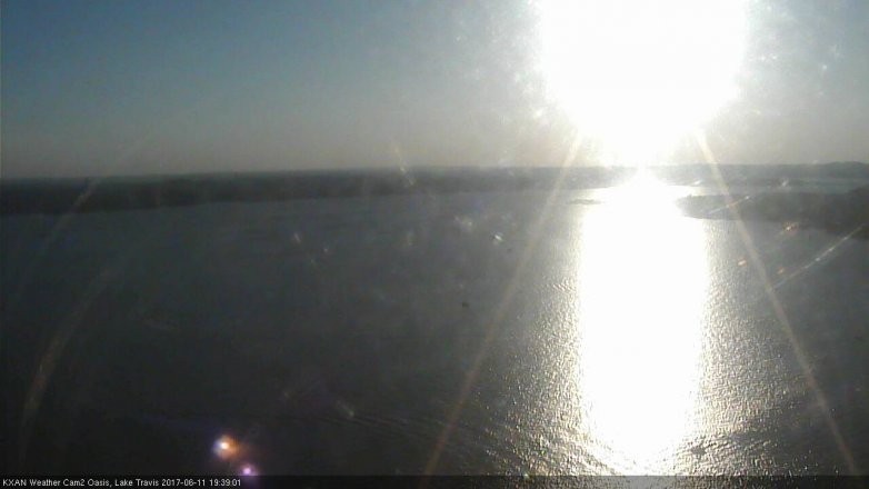 Lake Travis webcam, June 11, 2017 7:05 PM CT