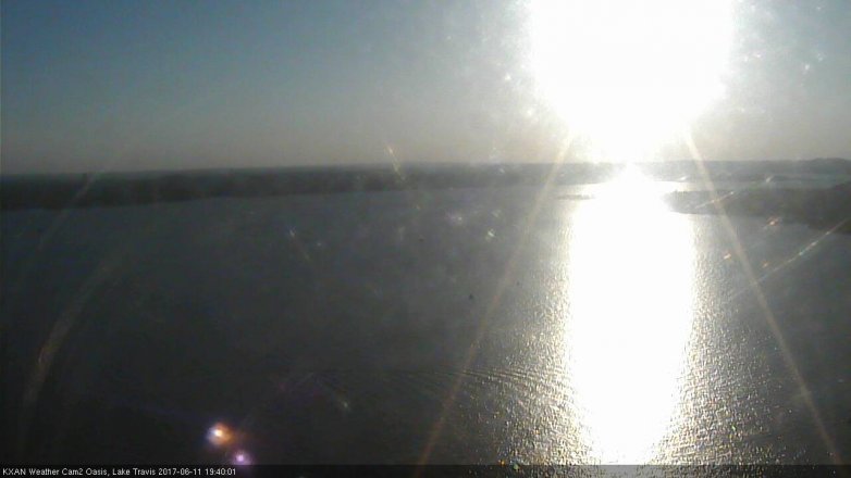 Lake Travis webcam, June 11, 2017 7:10 PM CT
