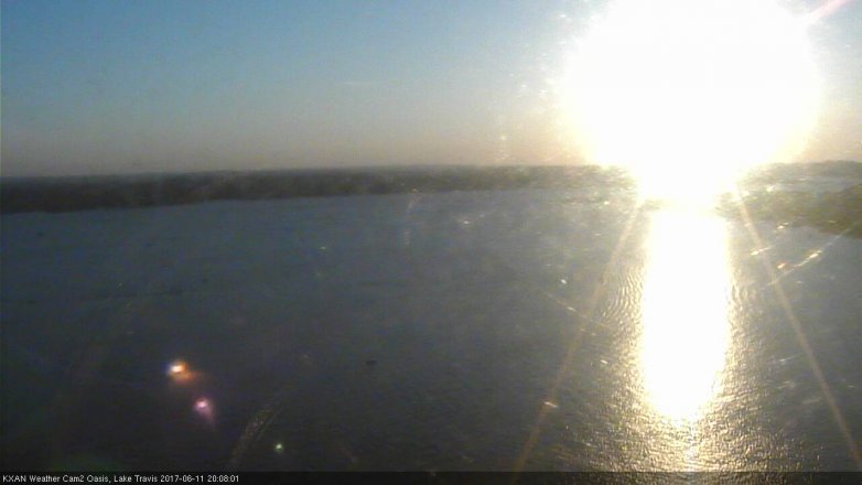 Lake Travis webcam, June 11, 2017 7:15 PM CT