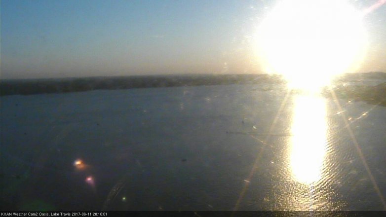 Lake Travis webcam, June 11, 2017 7:20 PM CT