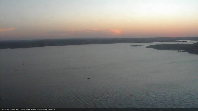 Lake Travis webcam, June 11, 2017 7:45 PM CT