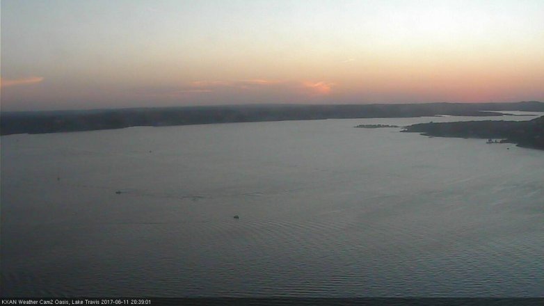 Lake Travis webcam, June 11, 2017 7:50 PM CT