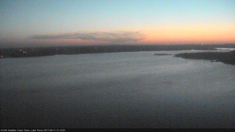 Lake Travis webcam, June 11, 2017 8:20 PM CT