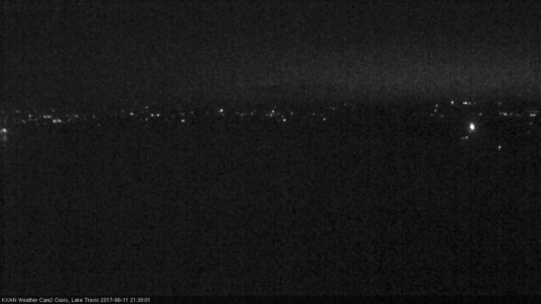 Lake Travis webcam, June 11, 2017 9:00 PM CT
