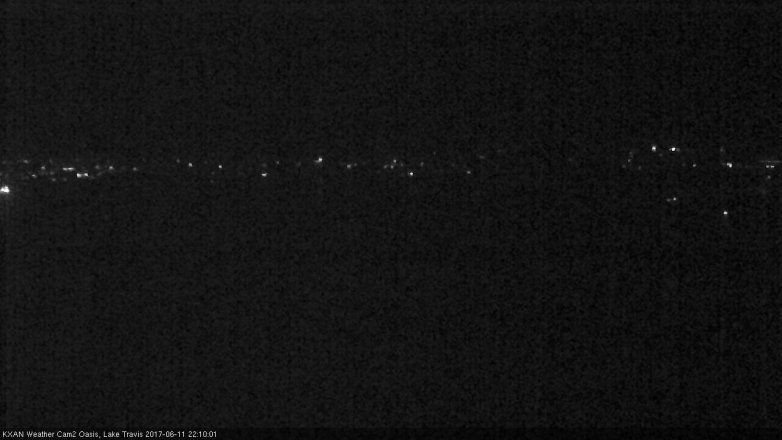 Lake Travis webcam, June 11, 2017 9:30 PM CT