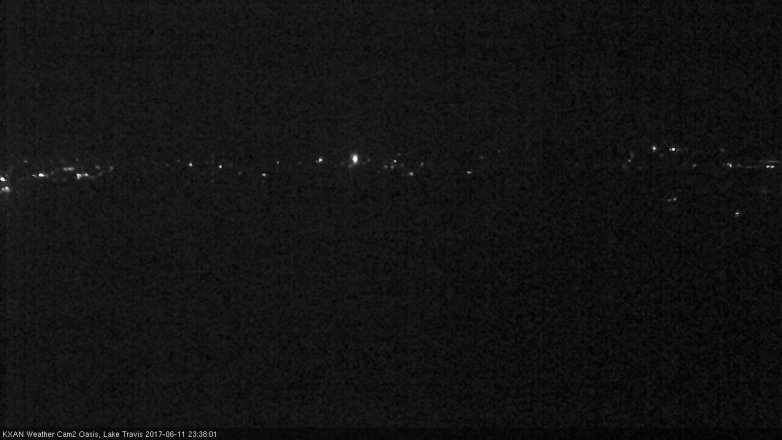 Lake Travis webcam, June 11, 2017 11:00 PM CT