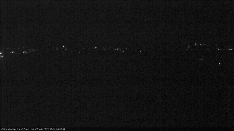Lake Travis webcam, June 11, 2017 11:20 PM CT