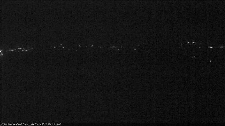 Lake Travis webcam, June 11, 2017 11:25 PM CT
