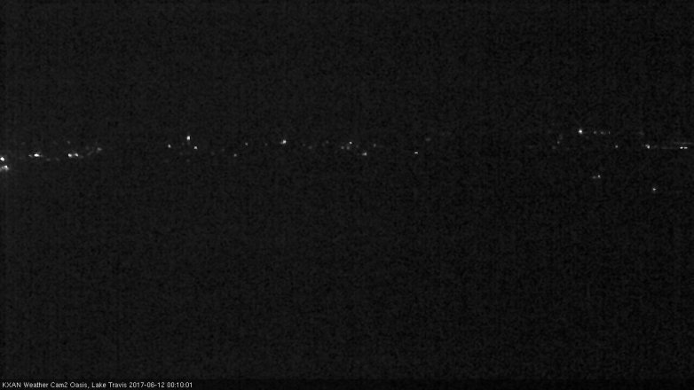 Lake Travis webcam, June 11, 2017 11:40 PM CT