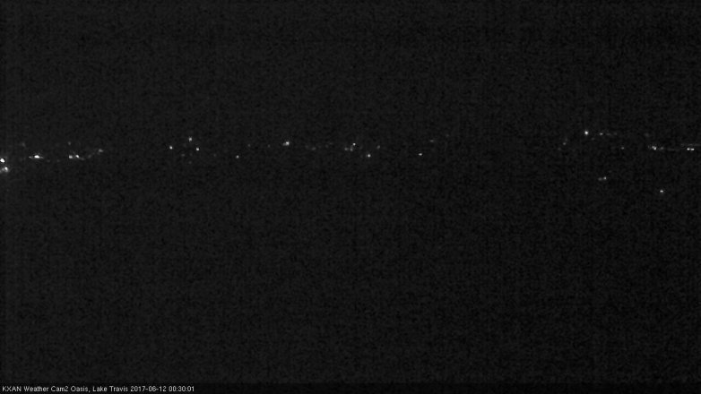 Lake Travis webcam, June 11, 2017 11:50 PM CT