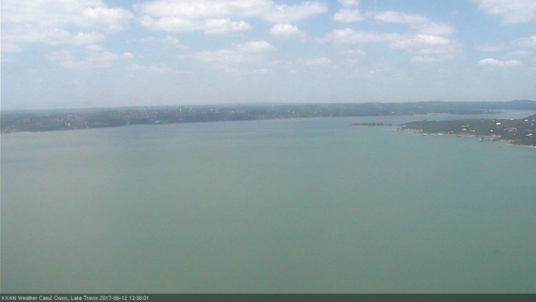 Lake Travis webcam, June 12, 2017 12:55 PM CT