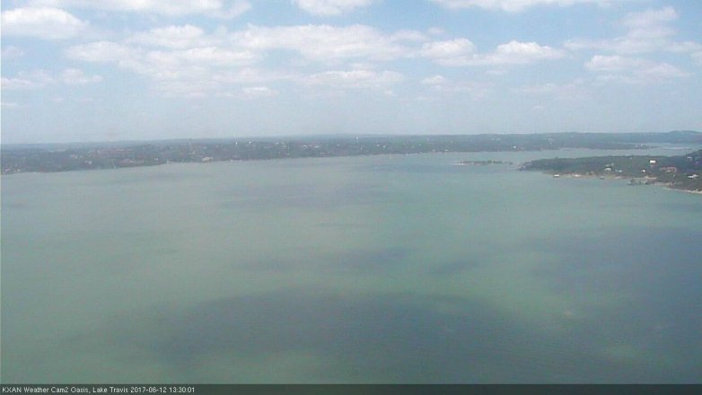 Lake Travis webcam, June 12, 2017 1:00 PM CT