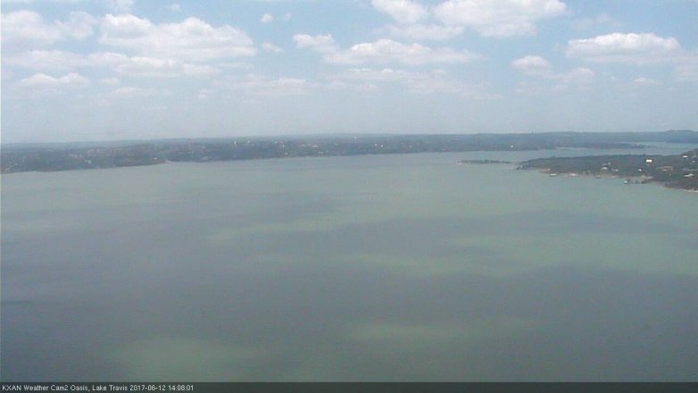 Lake Travis webcam, June 12, 2017 1:30 PM CT