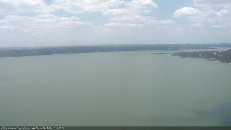 Lake Travis webcam, June 12, 2017 2:05 PM CT