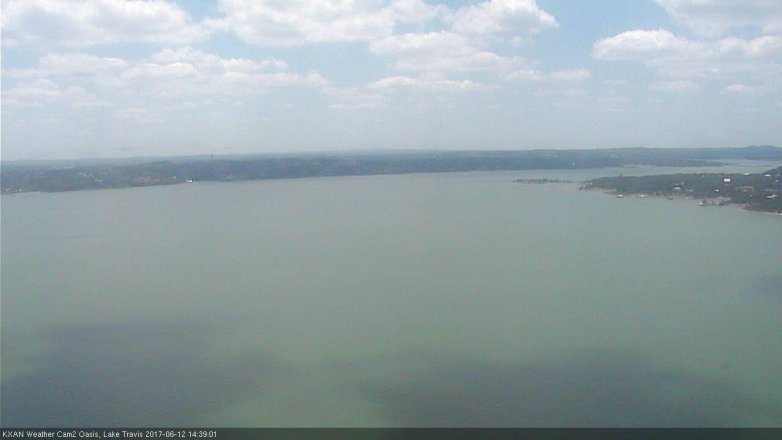 Lake Travis webcam, June 12, 2017 2:10 PM CT