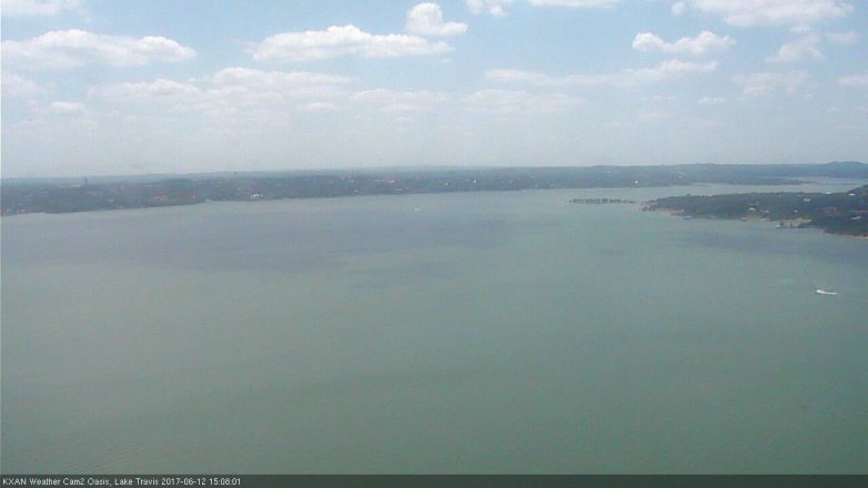 Lake Travis webcam, June 12, 2017 2:35 PM CT