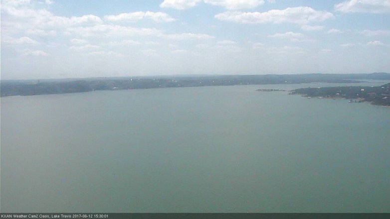 Lake Travis webcam, June 12, 2017 2:50 PM CT