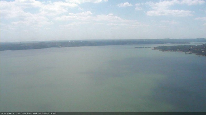 Lake Travis webcam, June 12, 2017 3:05 PM CT