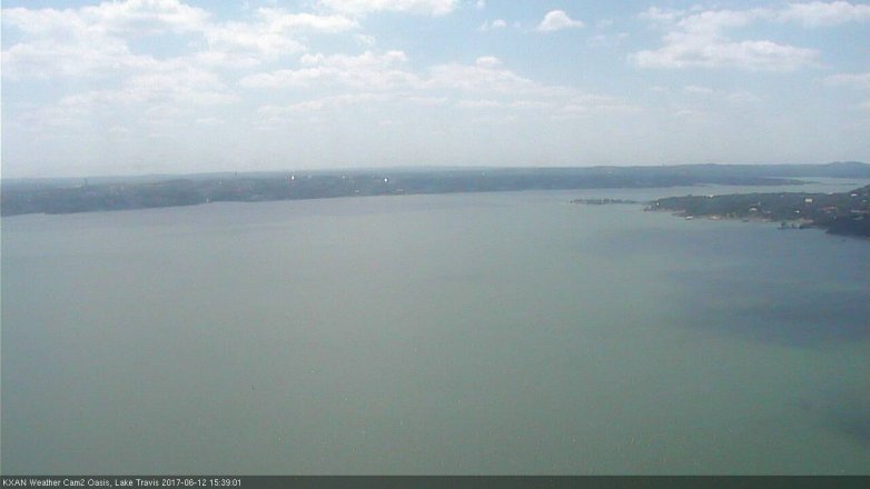 Lake Travis webcam, June 12, 2017 3:10 PM CT