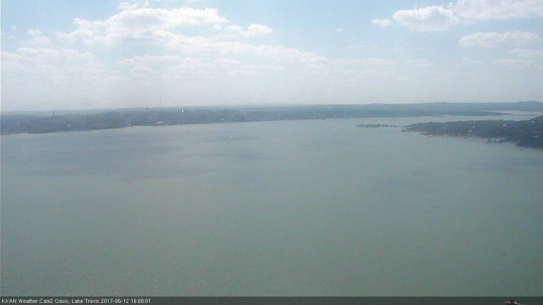 Lake Travis webcam, June 12, 2017 3:25 PM CT