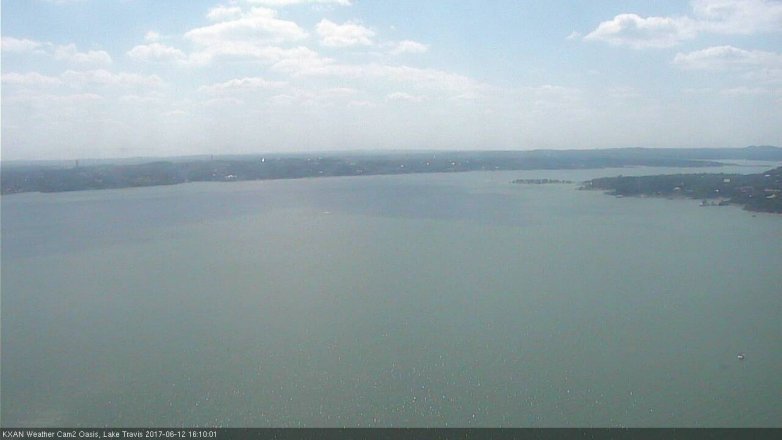 Lake Travis webcam, June 12, 2017 3:40 PM CT