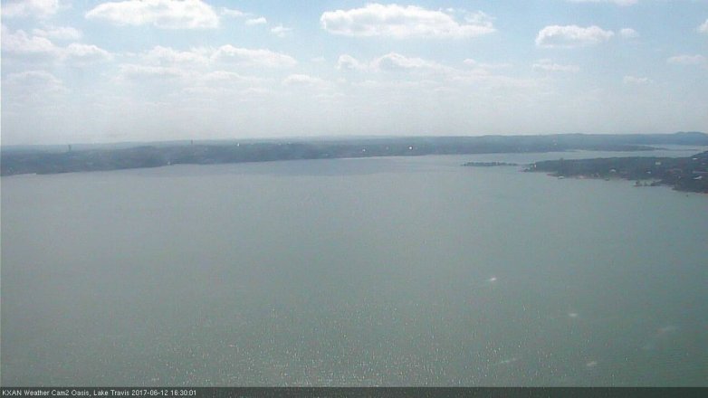 Lake Travis webcam, June 12, 2017 3:45 PM CT