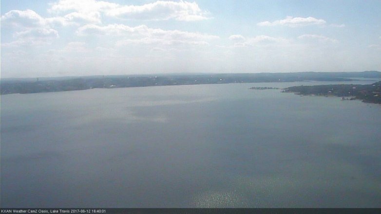 Lake Travis webcam, June 12, 2017 3:50 PM CT
