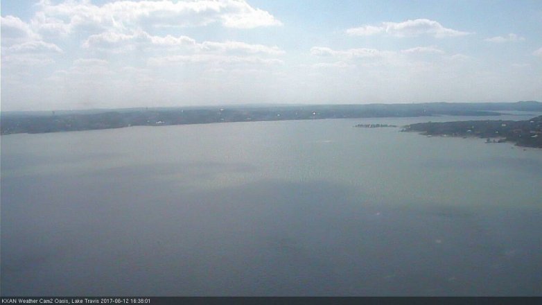 Lake Travis webcam, June 12, 2017 4:00 PM CT