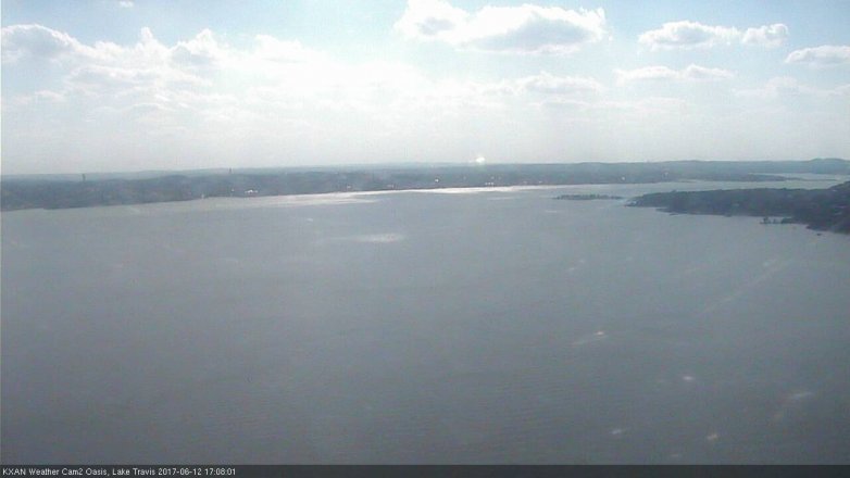 Lake Travis webcam, June 12, 2017 4:20 PM CT