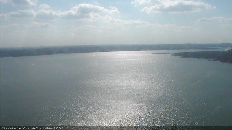 Lake Travis webcam, June 12, 2017 4:40 PM CT