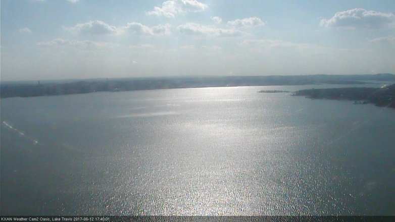 Lake Travis webcam, June 12, 2017 4:50 PM CT